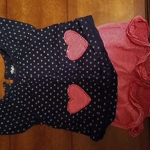 6/9 mo baby girl shorts outfit
